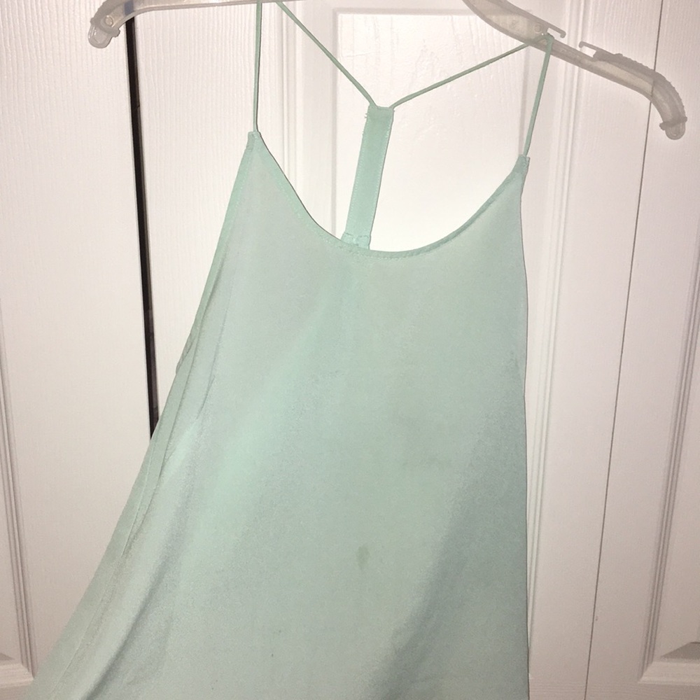 H and M turquoise tank